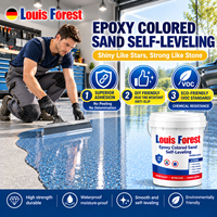 Peinture de sol en époxy colorée conforme CE RoHS pour garage, ciment et revêtements de sol commerciaux, auto-nivelante et anti-poussière