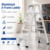 Échelle pliante en aluminium de qualité supérieure, légère, en forme de A, portable, durable, échelle de sécurité pour l'entretien et les réparations à domicile