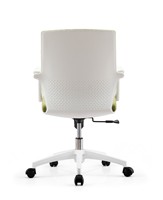 Chaise de bureau exécutive moderne en cuir PU, cadre en PP, rotation à 360° °   Base pivotante avec dossier fixe et repose-pieds solide pour bureau à domicile