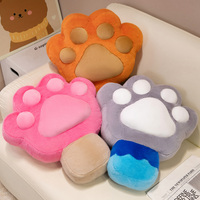 Coussin décoratif en peluche 45 cm Nick Cat Claw Ice Cream pour bureau et canapé, cadeau
