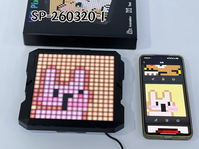 1616 Mecha Style Programmable Pixel Display App Controlled RGB Pixel Art Screen Custom Screen for Decor FCC/CE Certified