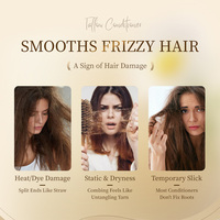 Après-shampoing riche en nutriments OEM, restaure la vitalité des cheveux, améliore la texture des cheveux, lisse les frisottis, crème après-shampoing à base de suif