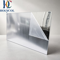 Plaques en acrylique miroir argenté de 1/8 pouce d'épaisseur, panneaux PMMA réfléchissants, idéales pour la découpe laser, les travaux manuels, la décoration intérieure