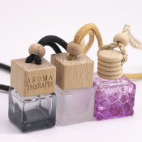 Fournisseur en gros de flacons diffuseurs de parfum pour voiture en verre vides, forme personnalisée, logo, 6 ml, 8 ml, 10 ml, diffuseur d'air suspendu
