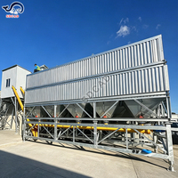 Silo horizontal mobile économique pour le stockage du ciment dans les centrales à béton