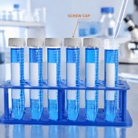 Tube de centrifugation stérile de 15 ml, emballage en sachet, tubes de centrifugation jetables pour la collecte et le test d'échantillons en laboratoire