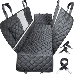 Housse de siège auto pour <span class=keywords><strong>chien</strong></span> de haute qualité 4 en 1 en Oxford 600D imperméable avec fenêtre en maille en mousse, ajustement universel, hamac de voiture extérieur, vente en gros - Product Image 2