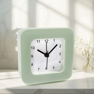 Horloge de bureau vintage en ABS, forme carrée, aiguille en métal, horloge <span class=keywords><strong>numérique</strong></span> de bureau traditionnelle - Product Image 5