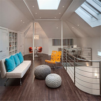 Rampe d'escalier intérieure amovible en PVC Prima Modern à prix abordable avec barre en acier inoxydable