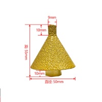 Foret à chanfreiner diamanté de haute qualité JIN HENG FENG CB-01 M14 50 mm pour le perçage et l'élargissement de trous dans le granit/le marbre et la maçonnerie