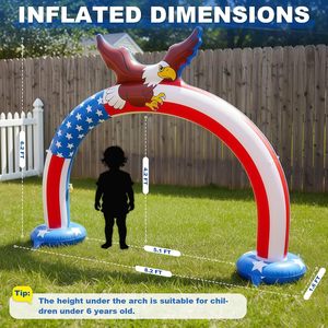 Patriotic Eagle <b>Inflatable</b> Arch Sprinkler Outdoor Water Toy for Kids - Product Image 3