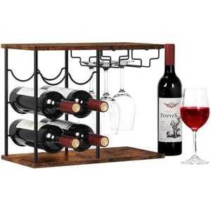 Desktop wine <b>rack</b>, <b>kitchen</b> wine glass <b>rack</b>, freestanding wine <b>rack</b> suitable for various storage and organization scenarios. - Product Image 3