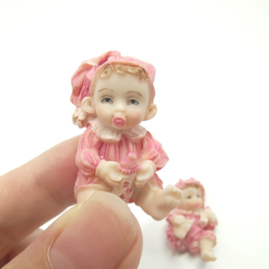 Allongé bébé petite Figurine pour la décoration de la maison nouveau-né bébé Souvenir ange fée Figurines résine personnalisée Europe Xiamen Port 10 G - Product Image 4