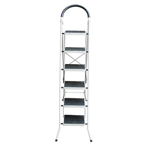 Échelle pliante en acier à 6 marches pour la maison, avec main courante, portable, pour la sécurité domestique, vente en gros, personnalisation OEM disponible - Product Image 4