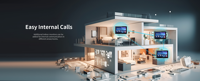 Interphone vidéo d'intérieur Taichuan TC-5000MH-18B avec écran tactile de 10 pouces, résolution 1080P, installation facile, villas