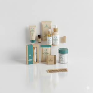 Set de Amenidades Ecológicas de Lujo para Hoteles, Empaque Biodegradable, Suministros de Hostelería, Marca OEM, Hecho en EE. UU. - Product Image 3