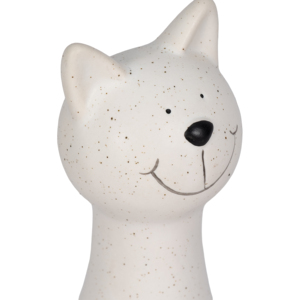 Statuetta di gattino sottile in ceramica, scultura in gres per decorazioni per la casa, bagno, ufficio, soggiorno, espositore da scaffale - Product Image 5
