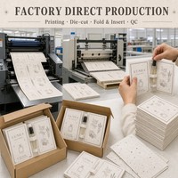 Carte d'échantillons de papier semence avec support pour flacon et carte de remerciement, kit de Noël imprimé personnalisé et plantable