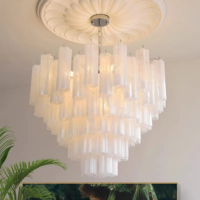 Lustre suspendu en verre de Murano de luxe français JYLIGHTING pour chambre à coucher, salon, projet d'éclairage d'escalier, luminaire suspendu au plafond