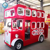 Nouvel autobus électrique londonien de parc d'attractions à vendre, autobus à deux étages pour fêtes