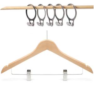 Lavinia Cintres de costume en bois <span class=keywords><strong>antivol</strong></span> de sécurité d'hôtel de qualité supérieure <span class=keywords><strong>Cintre</strong></span> à anneau personnalisable pour sacs Armoire pour garage - Product Image 3