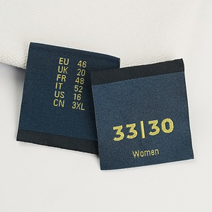 Tùy Chỉnh Riêng Thiết Kế Quần Áo Nhãn Hiệu Tùy Chỉnh Bông/Satin/Kích Thước/Dệt Logo Quần Áo Nhãn - Product Image 2