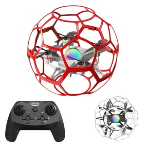 Drone de football sans balais SJY-L6, quadricoptère RC anti-chute avec cage de protection, retournements 3D, maintien d'altitude, 11 min d'autonomie de vol, jouet RC, cadeau - Product Image 1
