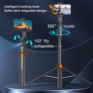 Trépied sans fil Q13 pour <span class=keywords><strong>selfie</strong></span>, support de trépied extensible avec télécommande BT, suivi AI, lumière d'appoint pour téléphone portable et caméra d'<span class=keywords><strong>action</strong></span> - Product Image 3