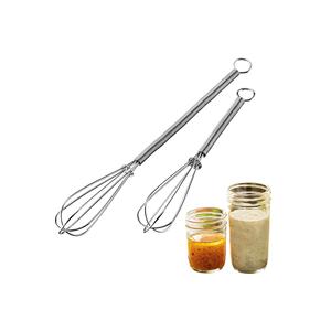 ชุดตะกร้อมือถือขนาดเล็ก 2 ชิ้น สแตนเลส ไม่ต้องใช้ไฟฟ้าสำหรับผสมน้ำสลัด - Product Image 1
