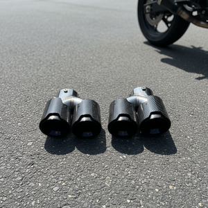 Tubos de Escape Cuádruples de Acero Inoxidable para <span class=keywords><strong>BMW</strong></span> M Style G2X M340 <span class=keywords><strong>M440</strong></span> G4X M240, Puntas de Escape y Silenciador, Aspecto de Fibra de Carbono - Product Image 6