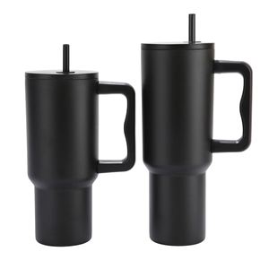 40oz Car <b>Travel</b> H4.0 <b>Handle</b> Tumbler Vacuum <b>Mug</b> Lid Straw Non-Slip Base OEM ODM Custom Design - Product Image 4