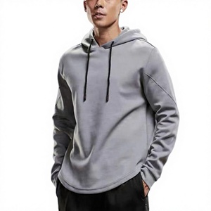 เสื้อสเวตเชิ้ตโอเวอร์ไซส์คุณภาพพรีเมียมแบบขายส่ง ทรงหลวมไหล่ตก สไตล์สปอร์ต เสื้อฮู้ดดี้สั่งทำได้ เสื้อผ้าผู้ชาย - Product Image 3