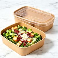Boîte à repas rectangulaire longue et recyclable pour les emballages alimentaires des magasins de proximité