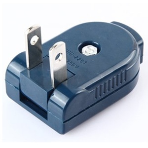 Màu Xanh CE Đồng Mỹ 2-Pin có thể tháo rời dây cắm 90 độ xoay chúng tôi kết nối điện nữ nam re-wirable ổ cắm loại - Product Image 5