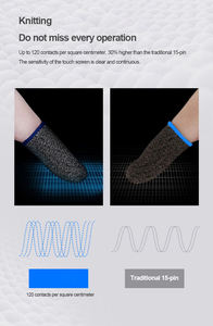 Gaming Finger Sleeve Breathable Fingertips for Mobile Games Touch Screen Finger <b>Cots</b> Cover Sensitive Mobile Touch - Product Image 3