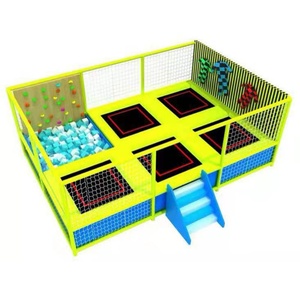 Parc de trampolines en plastique commercial avec parcours d'obstacles, équipement de saut élastique professionnel pour centre de divertissement - Product Image 3