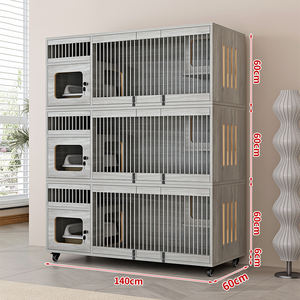 Cages à chats modernes en bois - Écologiques et économes en énergie. Meubles pour animaux de compagnie faciles à nettoyer. Convient aux chats et aux chiens. - Product Image 1