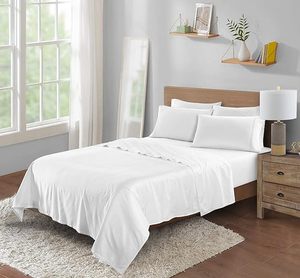 Ensemble <span class=keywords><strong>de</strong></span> draps en bambou-<span class=keywords><strong>Grand</strong></span>, 100% Bambou Luxueux Doux, Cool, <span class=keywords><strong>Satin</strong></span> <span class=keywords><strong>de</strong></span> <span class=keywords><strong>coton</strong></span> soyeux - Product Image 2