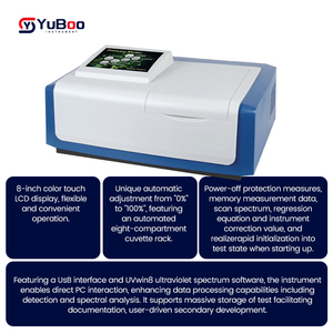 เครื่องวัดสเปกโตรโฟโตมิเตอร์ UV-Vis ความแม่นยำสูง 8 นิ้ว หน้าจอสัมผัส รับประกัน 1 ปี สำหรับการวัดความเข้มข้น/การดูดซึม ทางเภสัชกรรม - Product Image 6