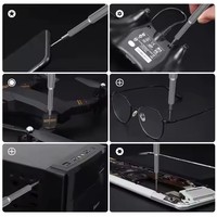 Set Obeng Multifungsi dari Paduan Aluminium, 24 in 1, Set Presisi untuk Perbaikan dan Pembongkaran Ponsel