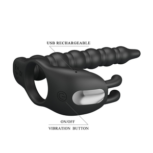 <strong>Pretty</strong> love Wearable Penis Vibrator Dildo Sex Toys for Women Man Strap on Penis Ring Anal Beads <strong>Butt</strong> <strong>Plug</strong> - Product Image 6