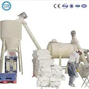 Hot Sale Direct Sale Dry Mortar Mix Dry Mortar Production Line Simple Tile Adhesive Manufacturing Plant