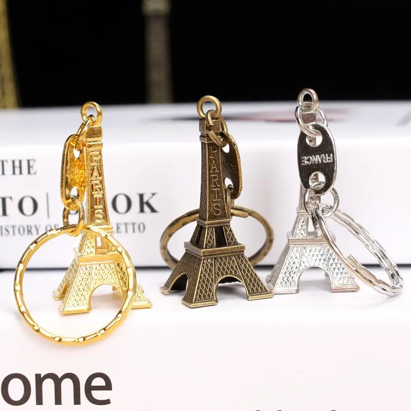 Zakka Vintage Paris Eiffel Tower Keychain Pendant Keyring Gift Giveaway other metal custom key chains
