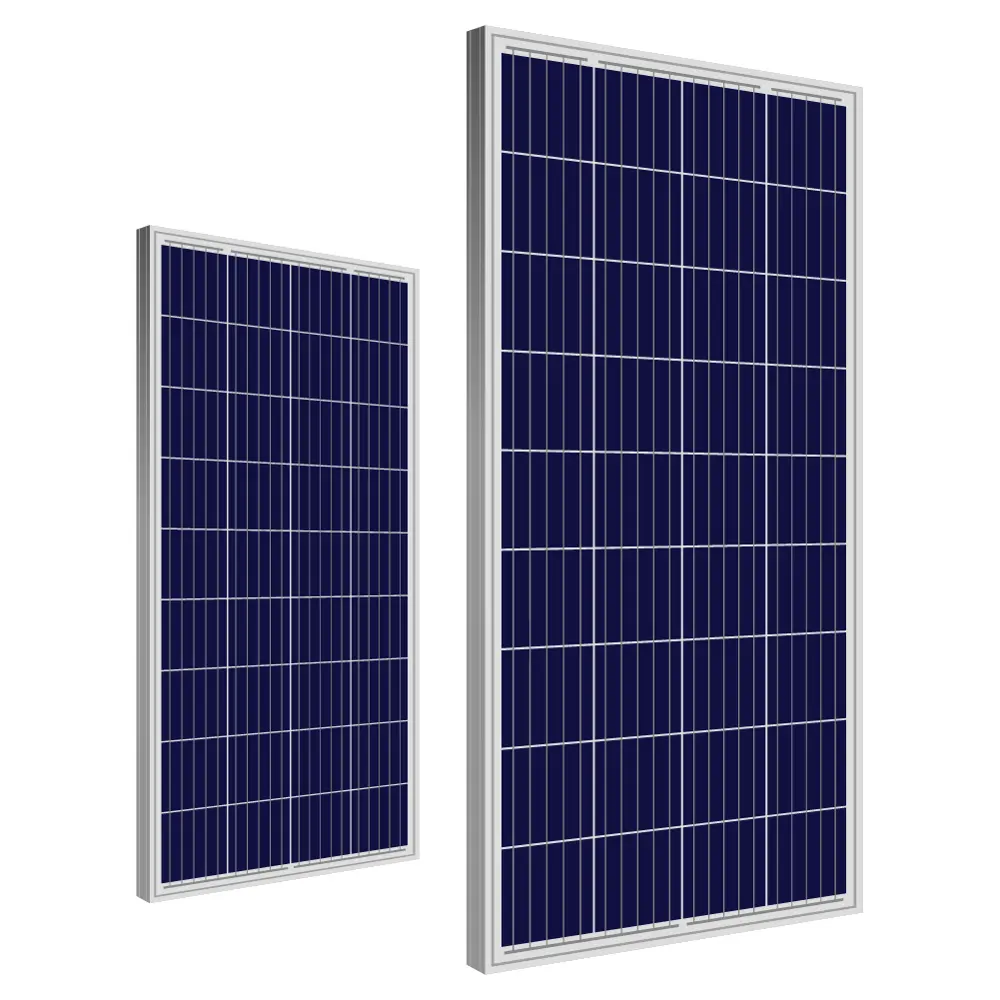Yüksek verimlilik 150W alüminyum çerçeve poli güneş modülü polikristal fotovoltaik paneller Solares ev için çatı montaj