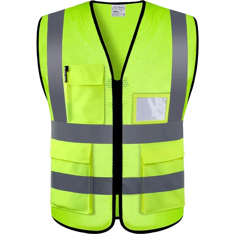 Yellow Orange Reflective High Visibility Safety Vest reflective safety vest Guard Construction safety vest