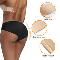 Culotte courte de style quotidien pour femmes minces et épaisses avec fausse fesse Slip Butt Lifter Hip Padding Shapewear