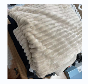 Bán buôn đồng bằng màu in sọc flannel nguyên liệu - Product Image 1