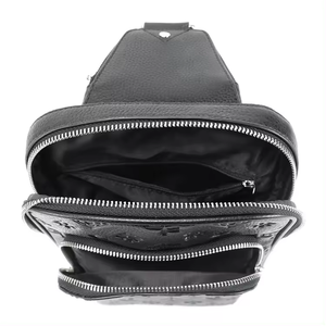 GORFIA tas payudara pria, tas selempang dada dan tas bahu pria kulit kustom tas bahu antimaling/ - Product Image 5