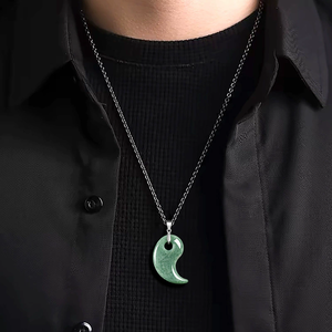 Natural <b>emerald</b> chime <b>pendant</b> in three-dimensional form, ice-grade jade jewelry <b>pendant</b>, S925 silver necklace - Product Image 5