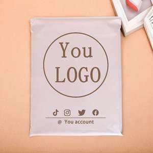 Enveloppes d'expédition en polymailleur personnalisées imprimées en noir, petites, pour le courrier, les envois, les sacs d'expédition pour les cosmétiques - Product Image 2